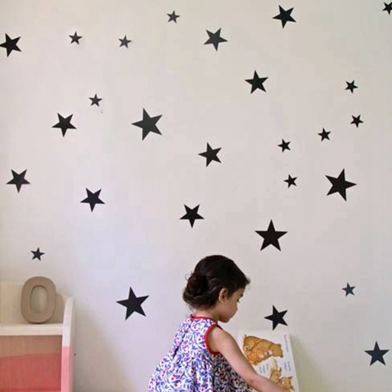 Glittery Stars Baby's Room Decoration Wall Stickers Shop ExMart